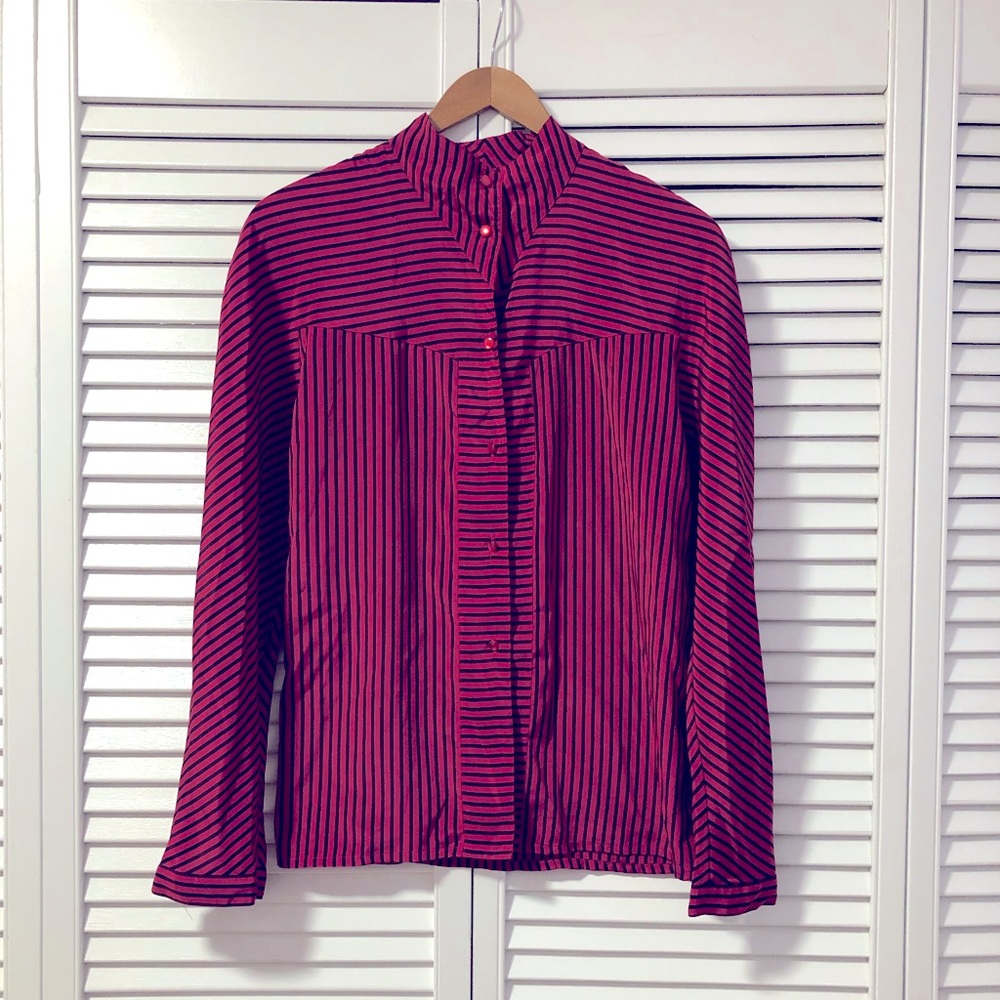 Vintage Striped Blouse